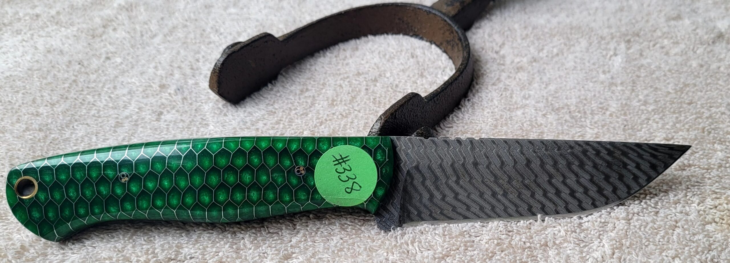 Skinner w/mosaic patterned blade (#338) - Image 2